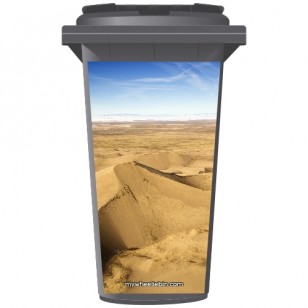 Desert Sand Dunes Wheelie Bin Sticker Panel